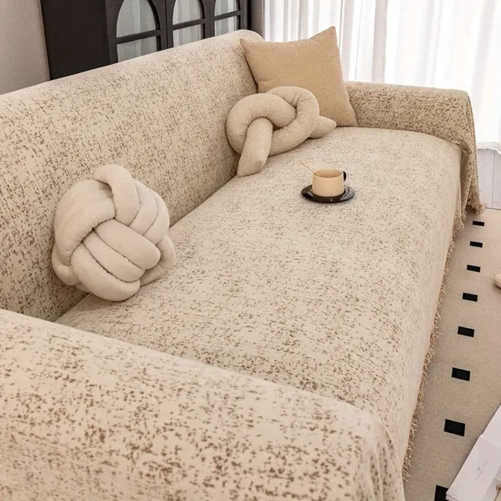 Skanto | Prikket mønster chenille sofaomslag