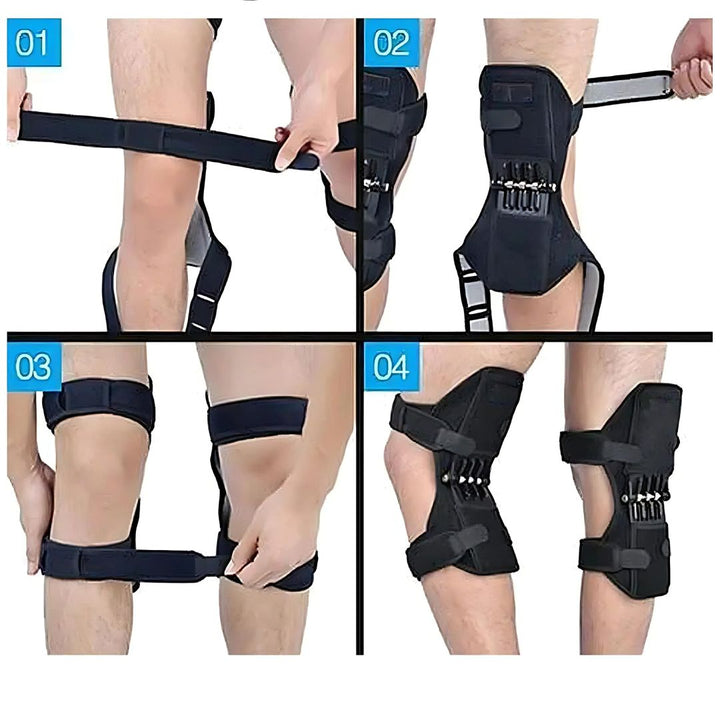 KneeGuard Pro | Sett med 2 hengslede knebandasje-stabilisatorer for smertelindring | Justerbar støtte ved kne skade - Artritt - Etter operasjon rehabilitering Skanto