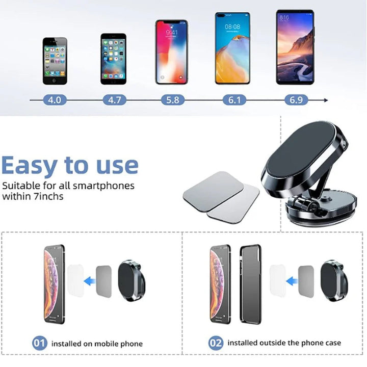 Magnetisk telefonholder for bil | Skanto