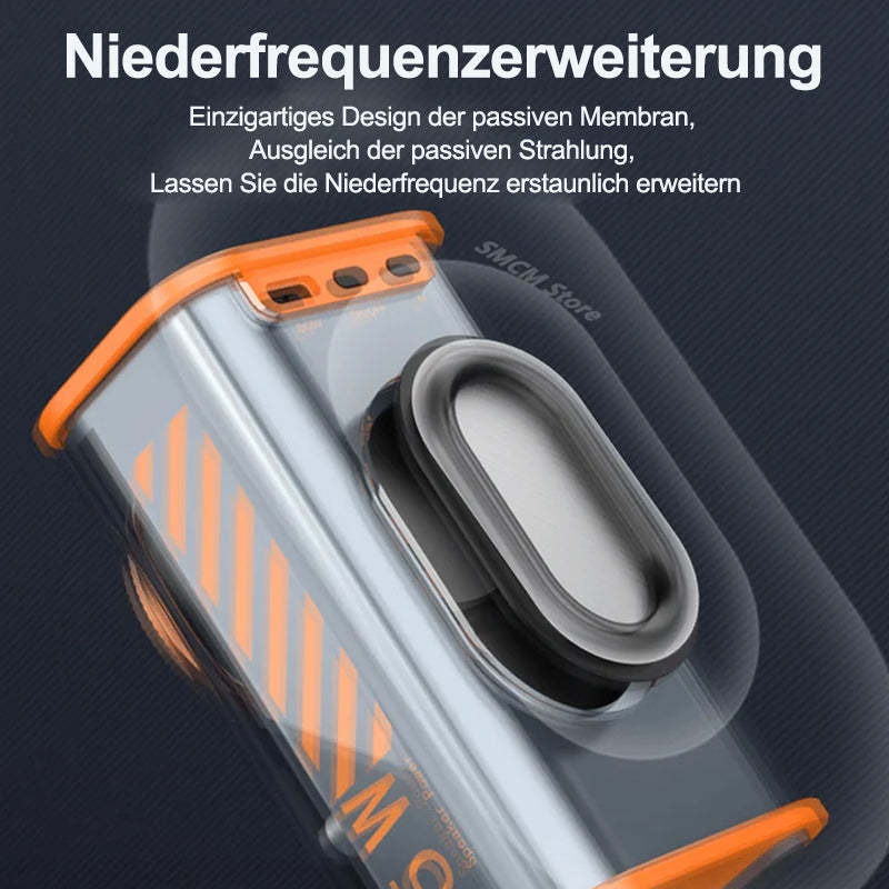 Transparent trådløs Mecha Bluetooth-høyttaler | Skanto