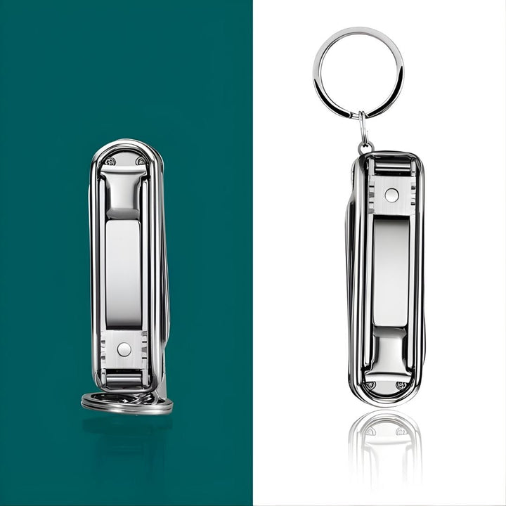 Funksjon Nail Clipper Tool – 6-i-1 Grooming Gadget – Premium Rustfritt Stål – Kompakt Reisebærer for Travle Profesjonelle Skanto