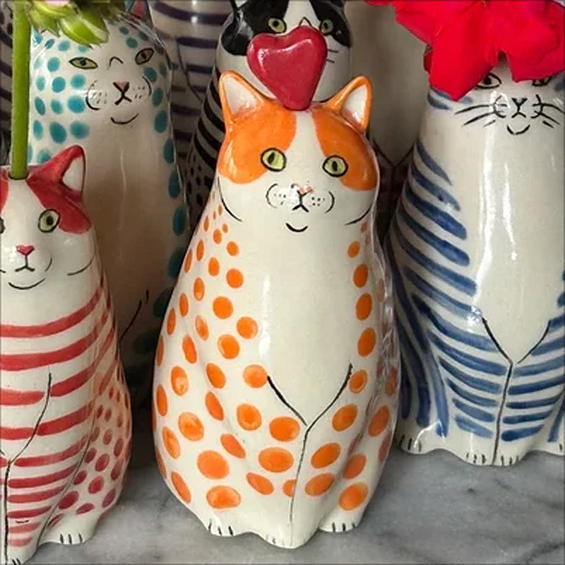 Skanto | Prikkete Katt Vase