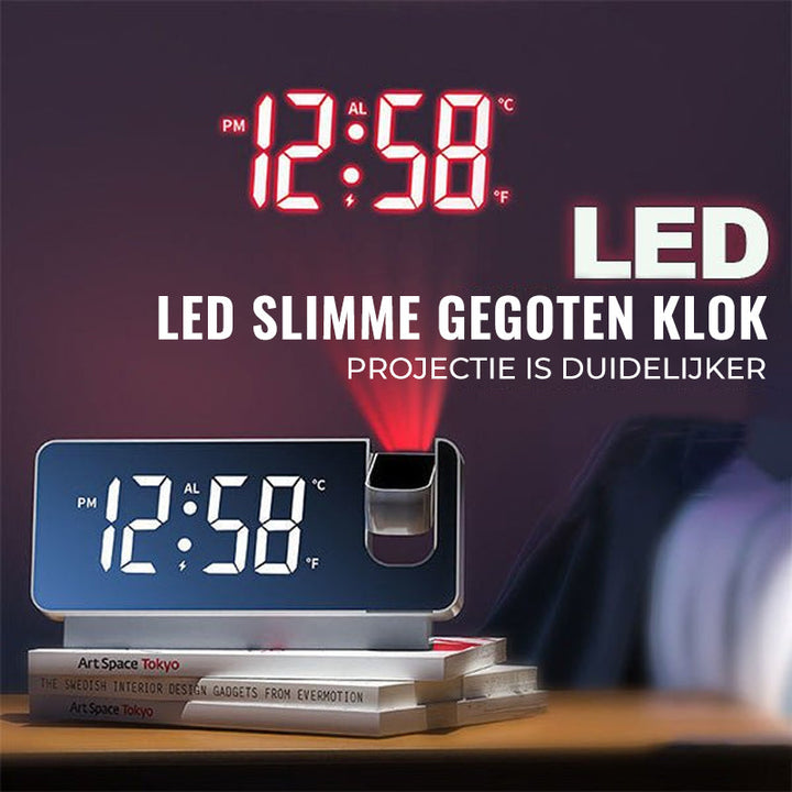 Moderne vekkerklokke med prosjektor | Multifunksjonell vekkerklokke med projeksjon | Skanto