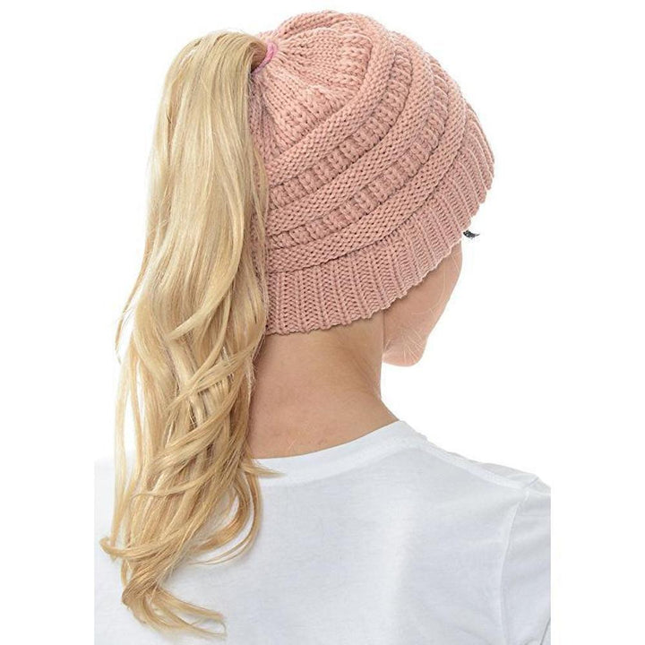 Knit hestehale lue | Skanto