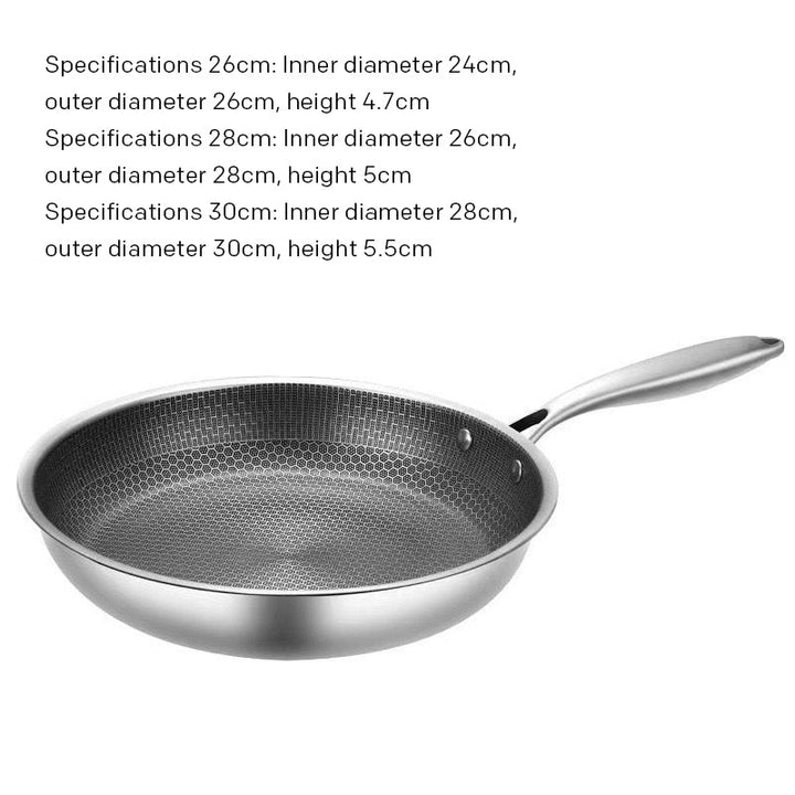 Skanto | Non-stick rustfritt stål bikube stekepanne