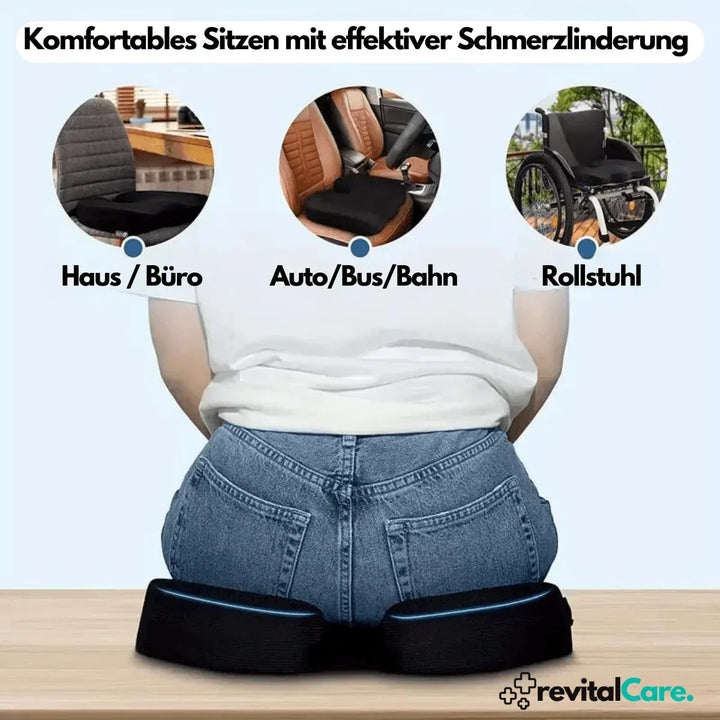 Skanto | Ergonomisk 4D Komfort Setepute med Ortopedisk Støtte