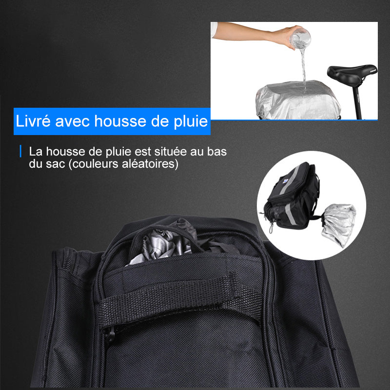 Foldbar oppbevaringspose for sykkel baksete | Skanto