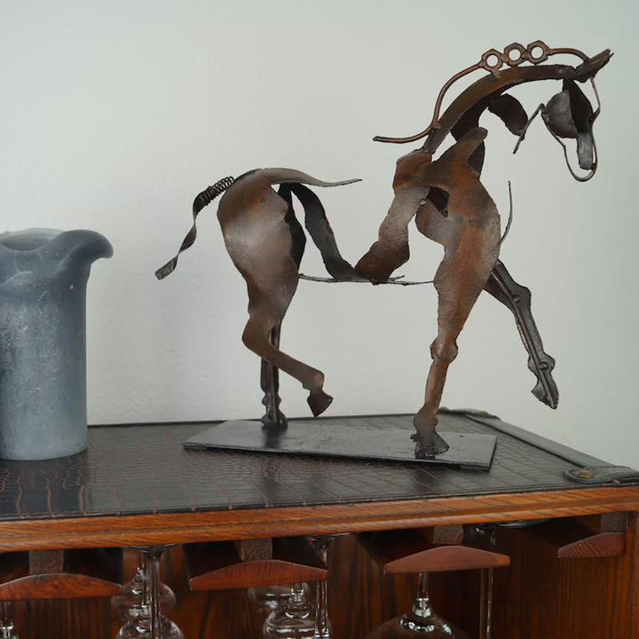 Hollow Metal Horse Ornament | Skanto