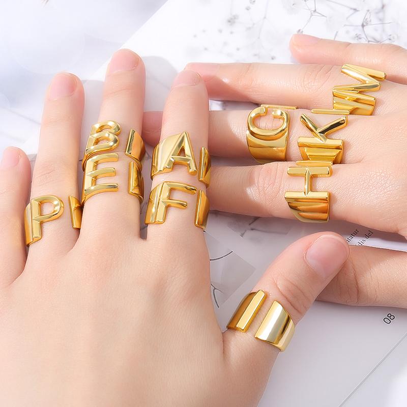 Skanto | Initial A-Z Bokstav Ring