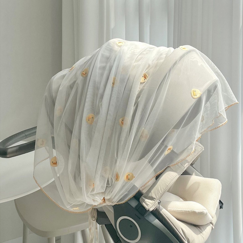 Norvo | Barnevogndeksel med muslin-stoff og myggnett for babyer