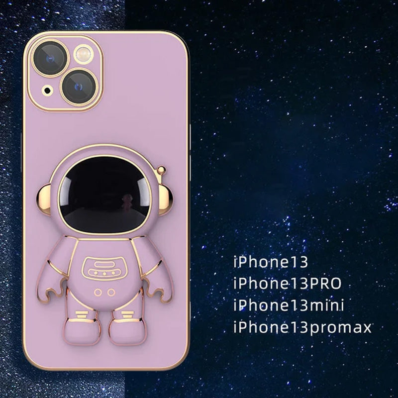 Skanto | 6D Belegg Astronaut Skjult Stativdeksel for iPhone