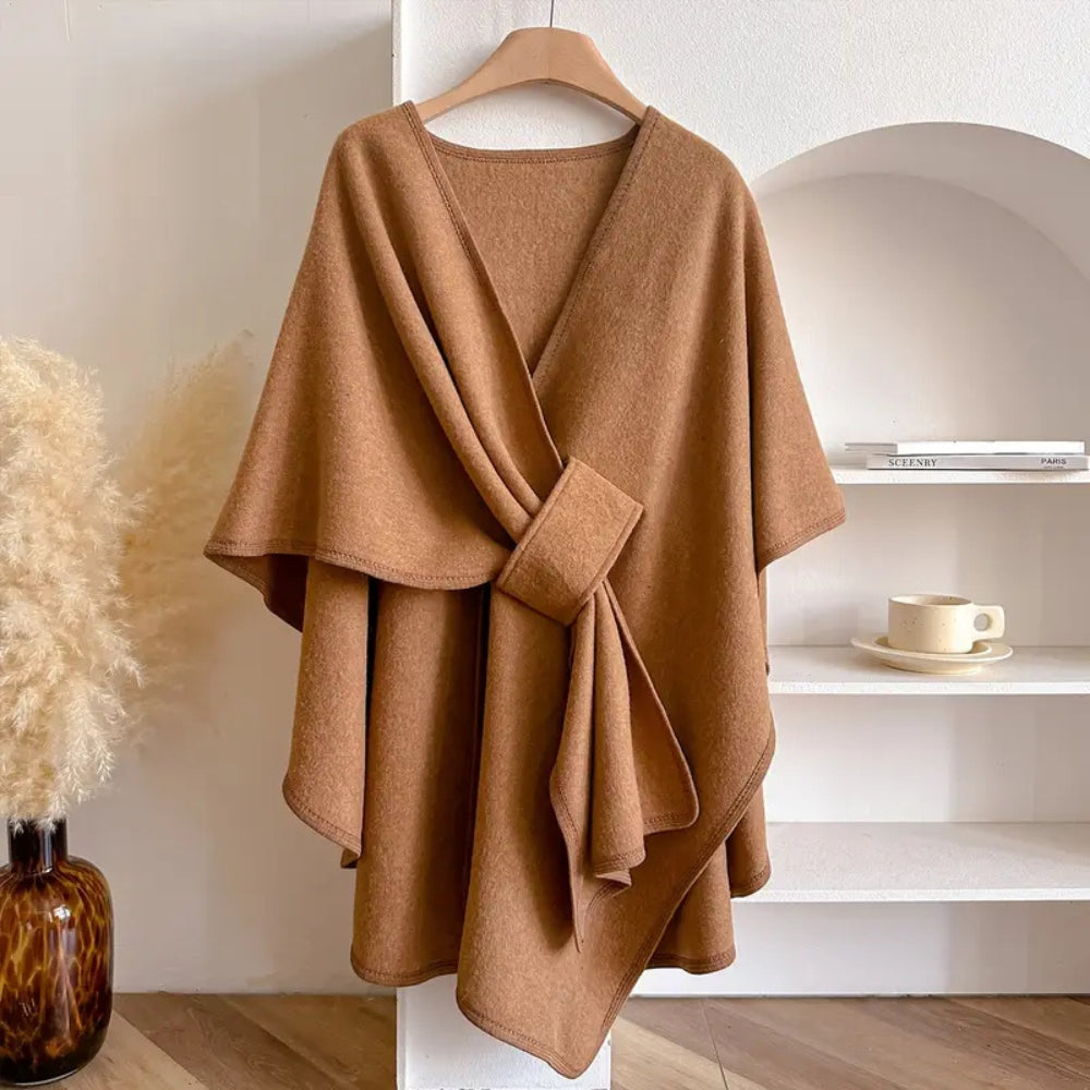 Skanto | Luksuriøs Poncho Vindproof Sjalkåpe