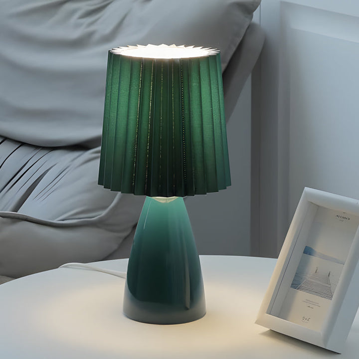 GlasDimm | Elegant USB dimbar bordlampe med glassbase | Skanto