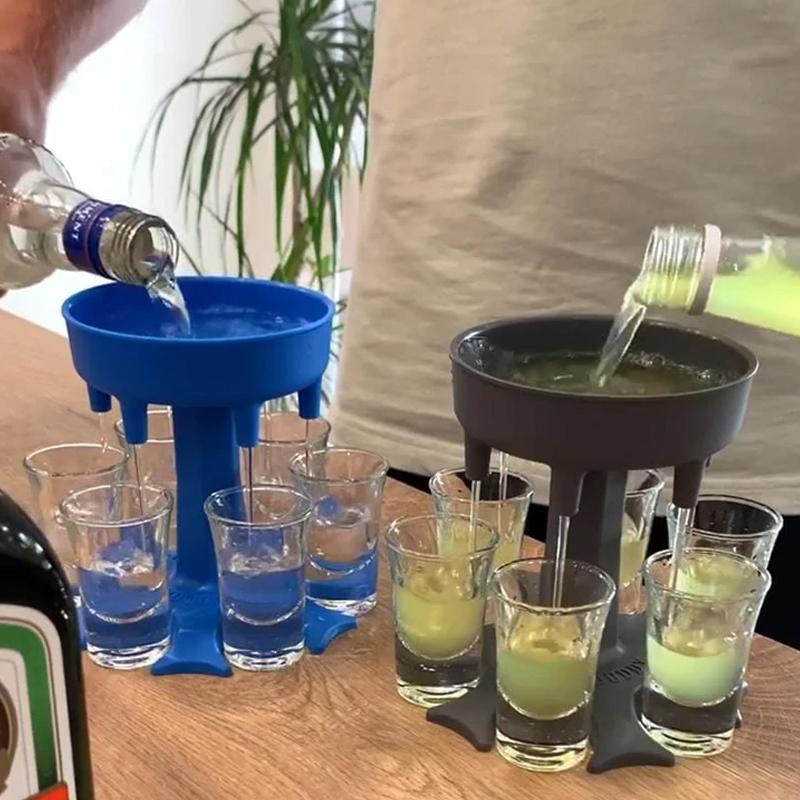 Skanto | 6 Shot Glass Dispenser og Holder