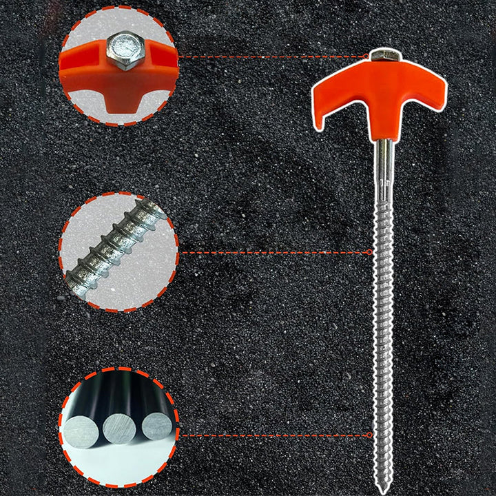 Skanto | Luminous Carbon Steel Hexagonal Spiral Fluorescent Nail