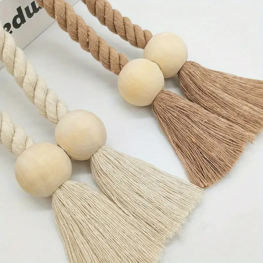 Skanto | Treperle Frynse Gardinholdere | 2Pcs Sett