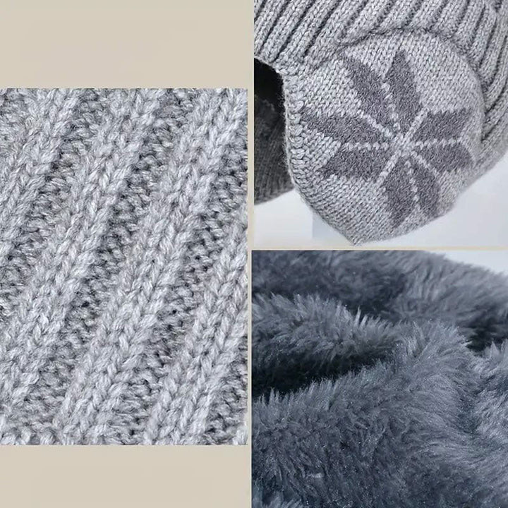 Skanto | Vinter Beanie Hue Skjerf Sett Varm Strikket Hue