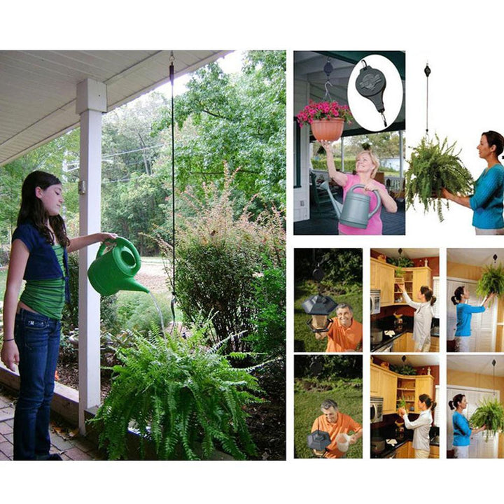 Skanto | Uttrekkbar krok, plantepulley for hagepotter og fuglematere