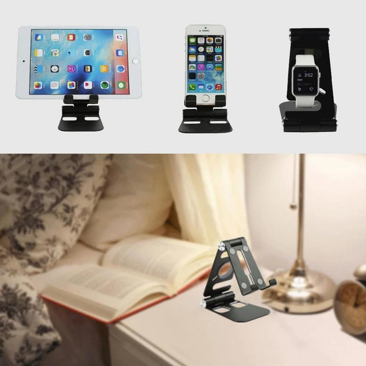 Flerbruks sammenleggbar smarttelefonholder laget av aluminium legering | Skanto