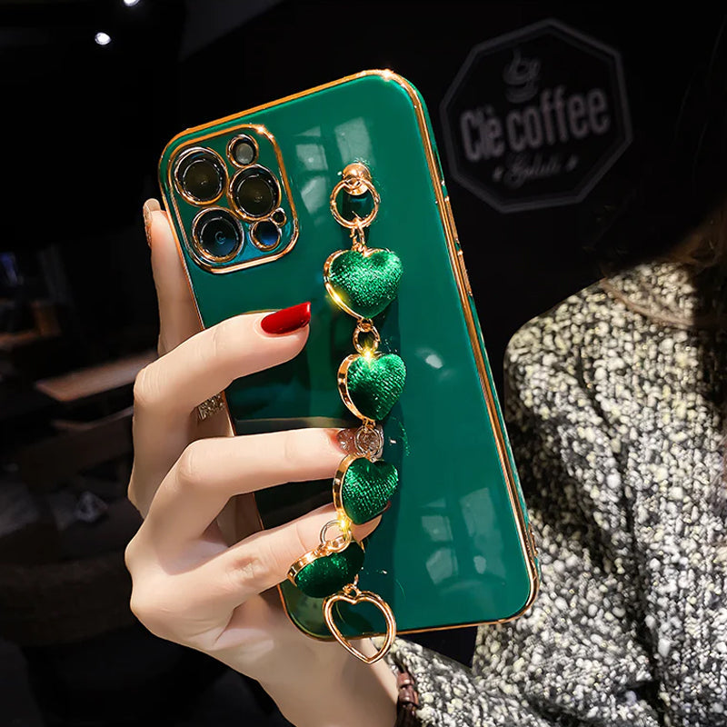 Skanto | Myk Armbånd Kjærlighet Hjerte Etui for iPhone