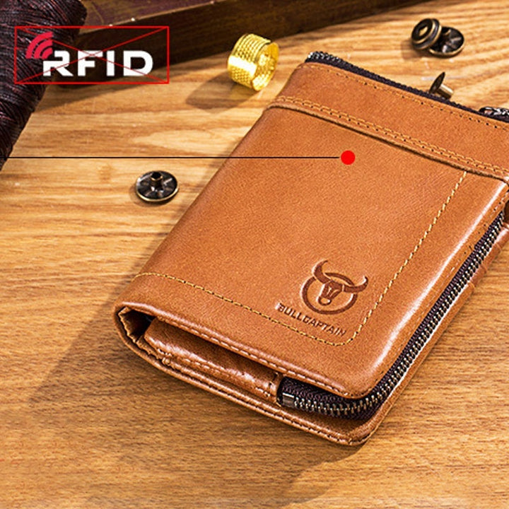 Lommebok med flere rom Anti-RFID med myntlomme | Skanto