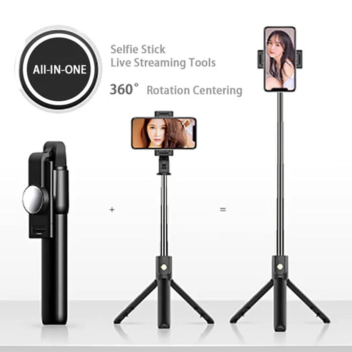 Skanto | Multifunksjonell Trådløs Bluetooth Selfie Stang