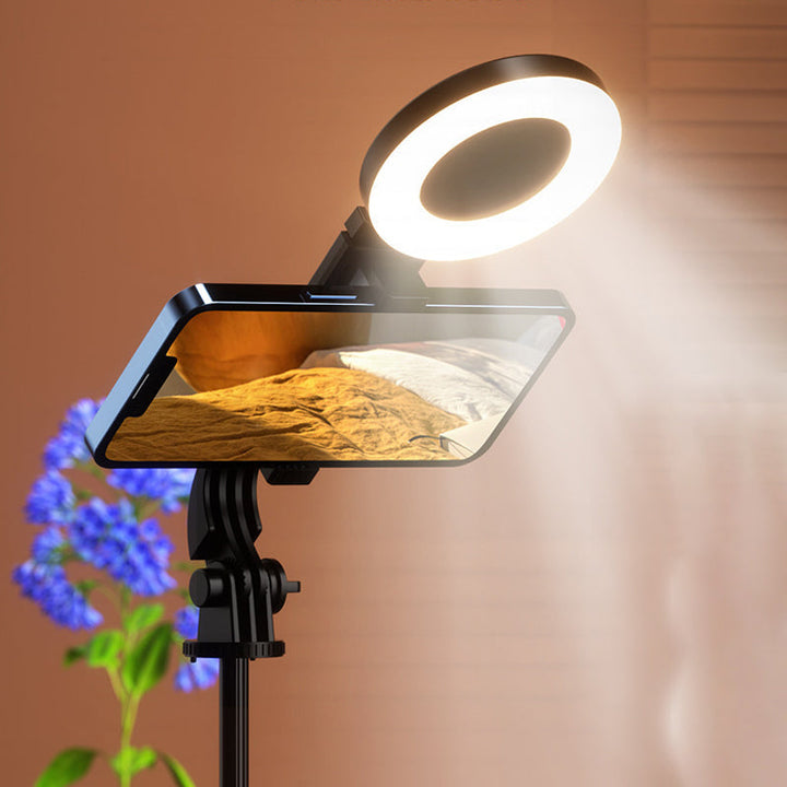 Selfie-stang med LED-tilleggslys | Skanto