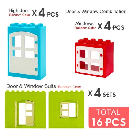 Norvo | BuildMaster | Kreativ Eventyr - Aktivitetsbord for Barn med Byggeklosser og Tegnebrett