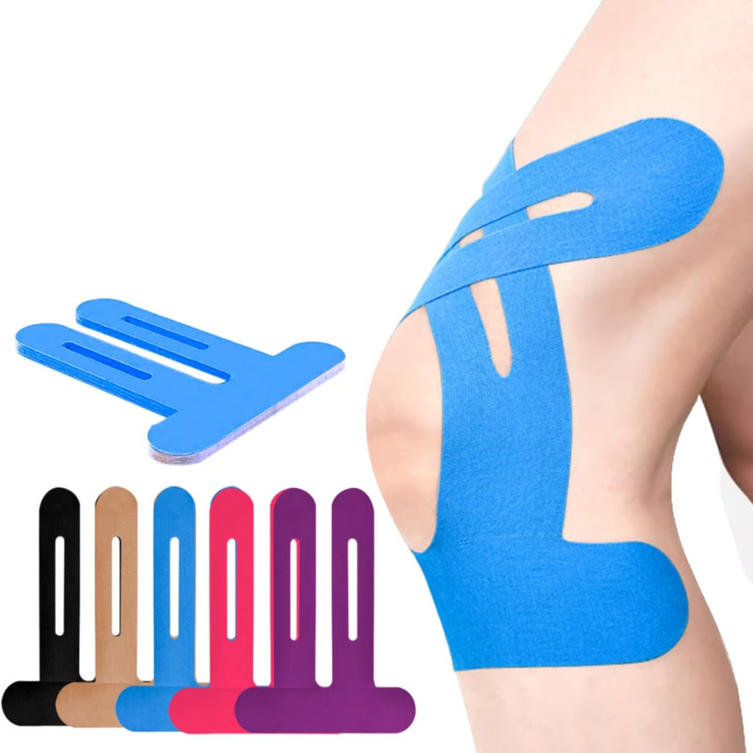 Knee Tape FlexiSupport – Prefabrikkert Kinesio-tape for direkte støtte | Skanto
