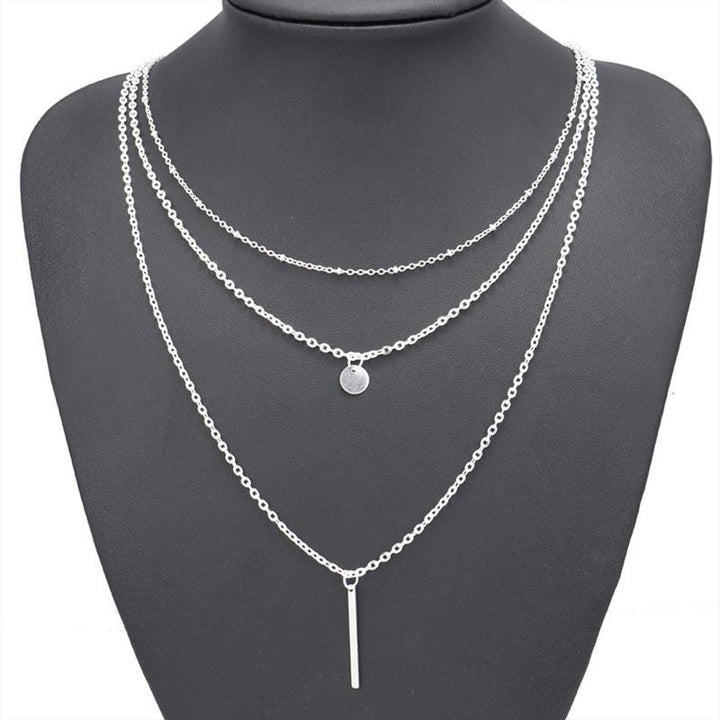 Skanto | Multilayer Pendant Lang Kjede Halskjede