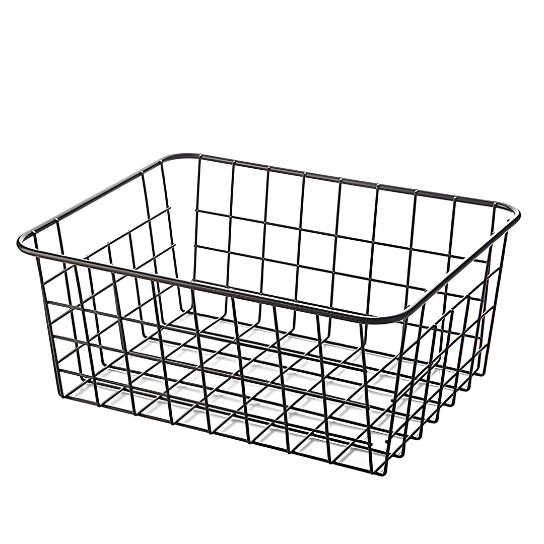 Skanto | Moderne Wire Storage Basket med Håndtak – NeatBasket