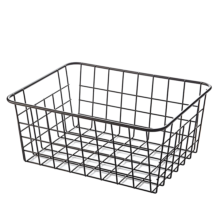 Skanto | Moderne Wire Storage Basket med Håndtak – NeatBasket