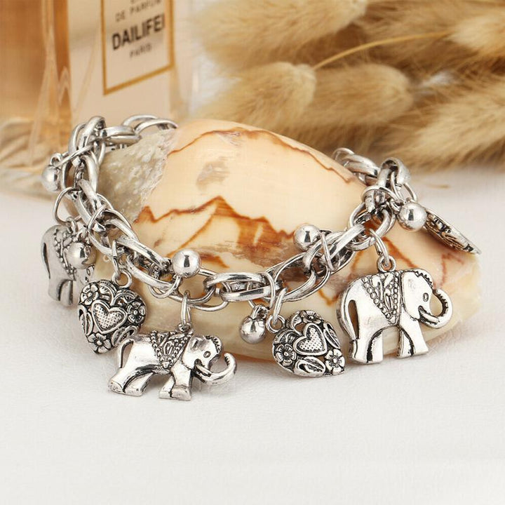 Skanto | Håndlaget Vintage Elefant Ankelkjede