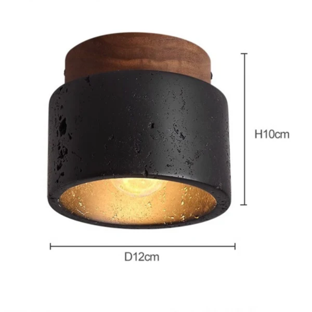 Skanto | Taklampe med steinlook