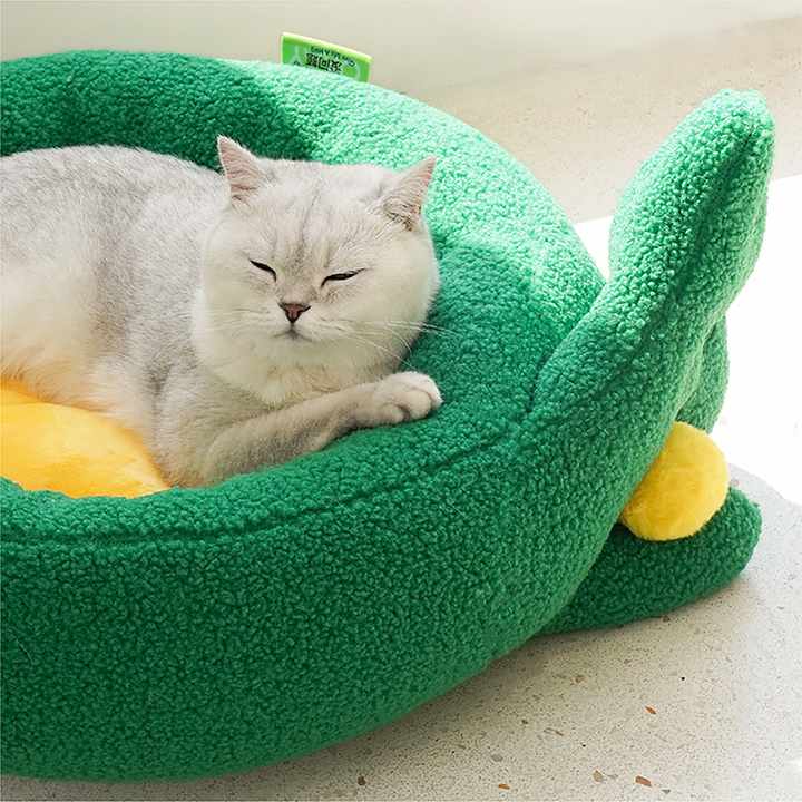 Pawsome Gesture Katt- og Hundeforingseng Koselig Plysj Hund Katt Seng Avtagbar Pute | Skanto