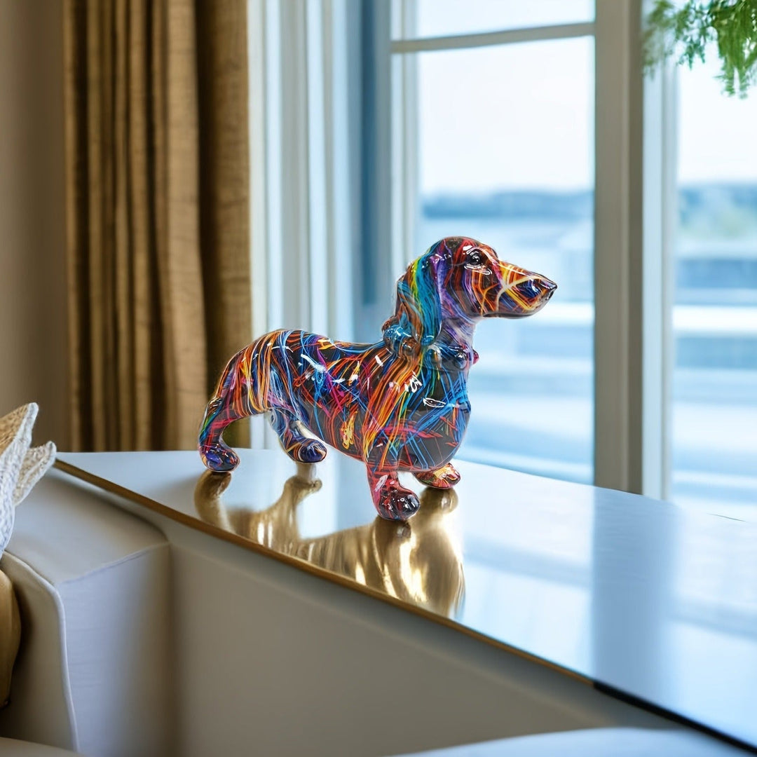 Skanto | Graffiti Dachsund Skulptur