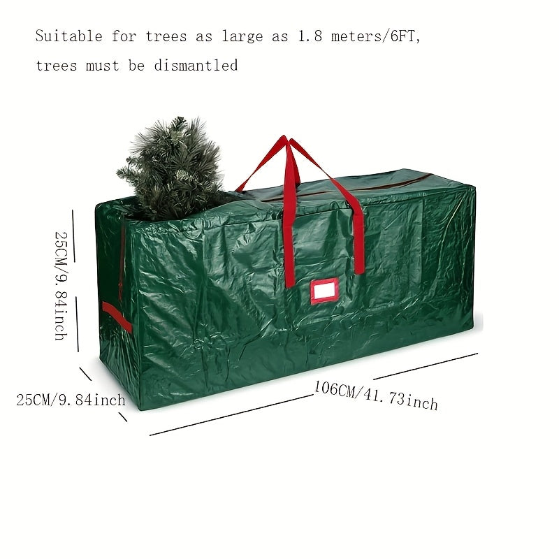 Skanto | Stor Oppbevaringspose for Kunstige Juletre – Vanntett og Holdbar Polyester Modell TreeTote