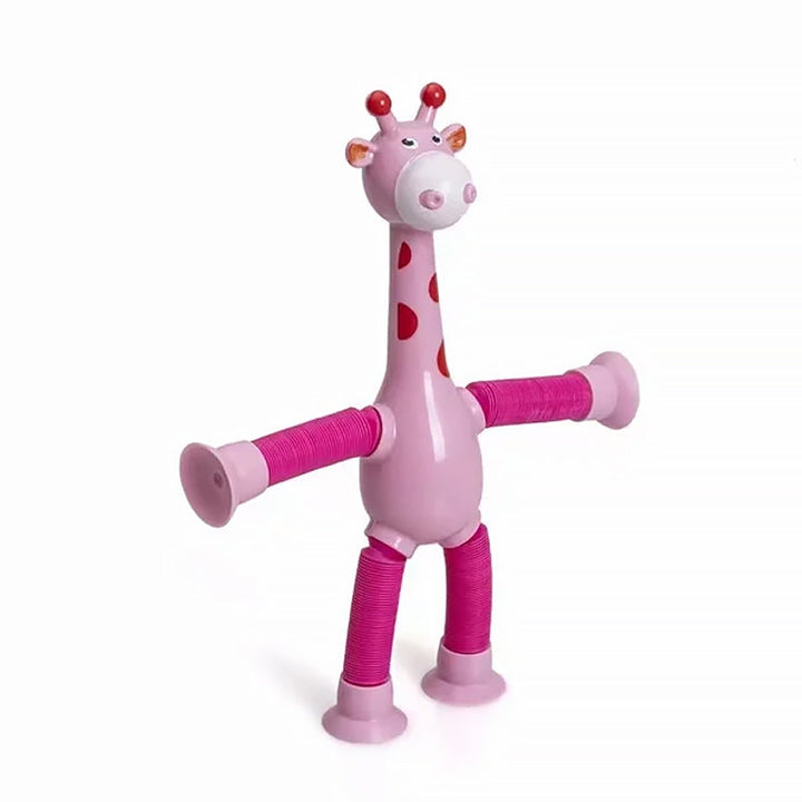 Teleskopisk Sugekop Giraff Leketøy | Skanto