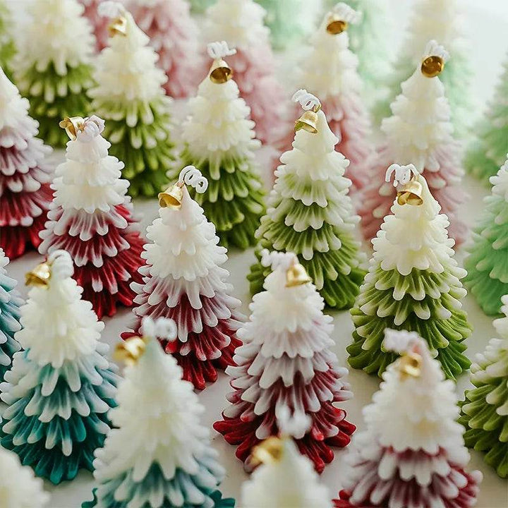 Skanto | God jul lys 3D juletreformede aromaterapi lys ornamenter Navidad nyttårs fest hjemme dekor Xmas gave