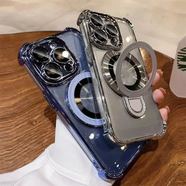 Høy magnetisk iPhone-hülle med MagSafe-Stander og Stoßschutz