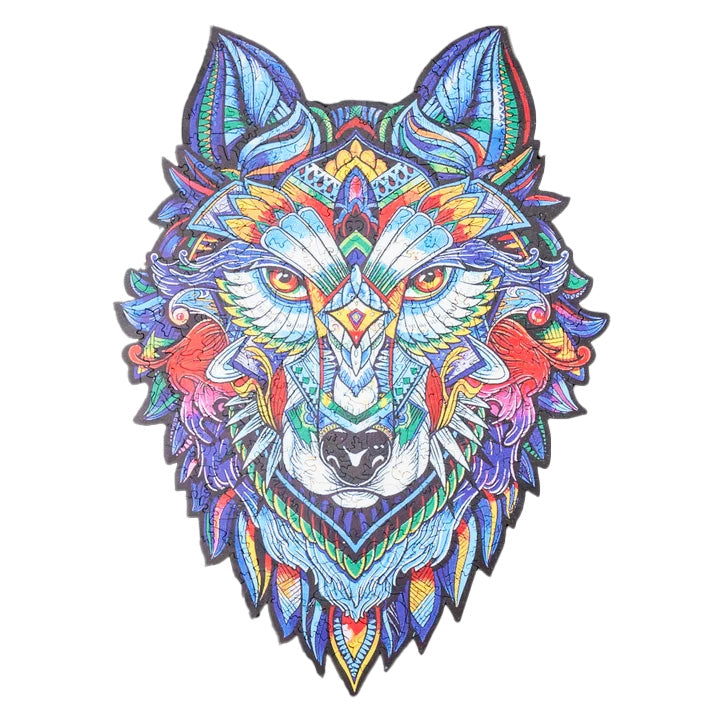 MajesticWolf Puslespill – Premium Tre Jigsaw Puslespill Skanto