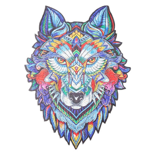 MajesticWolf Puslespill – Premium Tre Jigsaw Puslespill Skanto