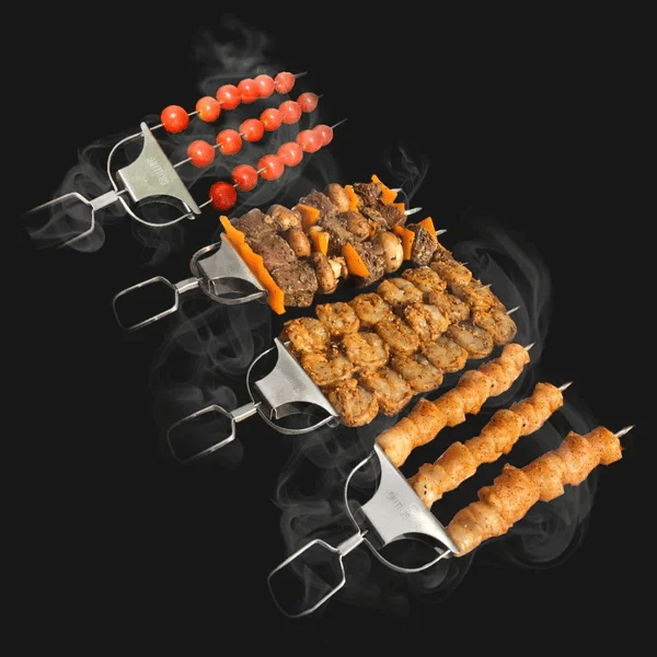 Skanto | Rustfritt Stål 3-Prong BBQ Grill Spyd