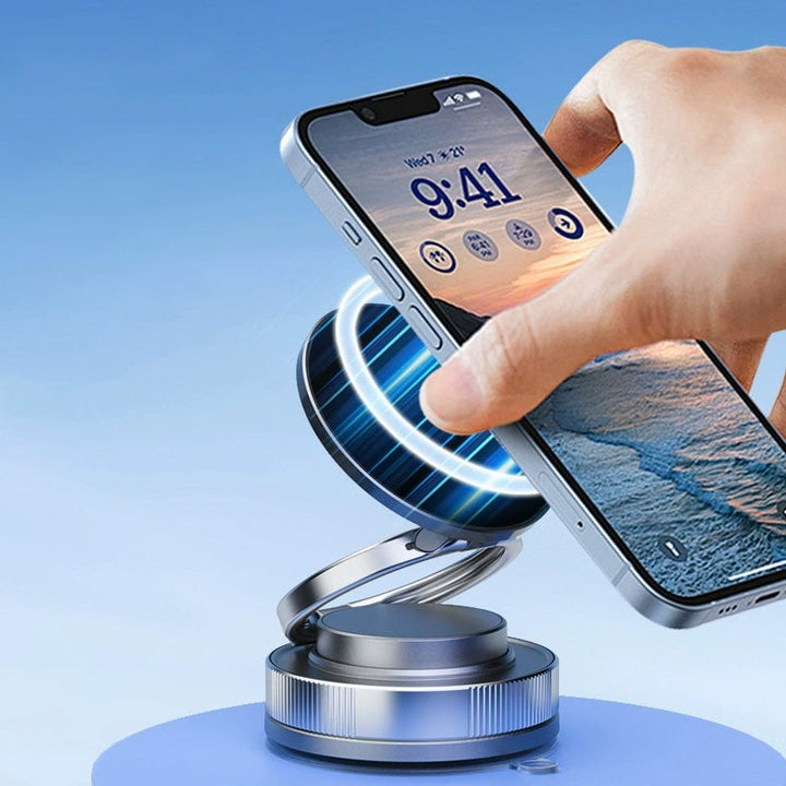 360° justerbar vakuum-magnet telefonholder | Skanto
