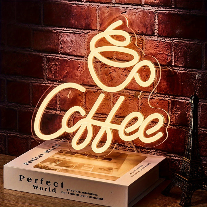 Skanto | Neon Led Kaffe Skilt For Veggdekorasjon