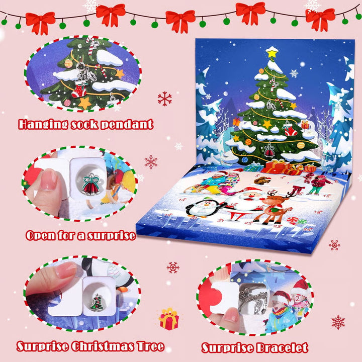 Skanto | Jule Advent Skalendar Charm Armbånd