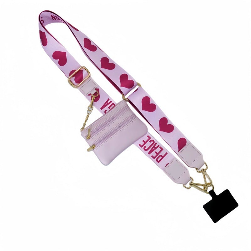 Skanto | Justerbar telefon lanyard crossbody stropp med lommebok