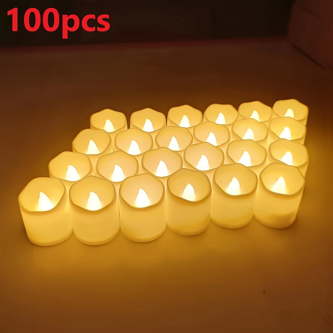 RomanticGlow - Flameless LED Te-lys for Atmosfæriske Øyeblikk Skanto