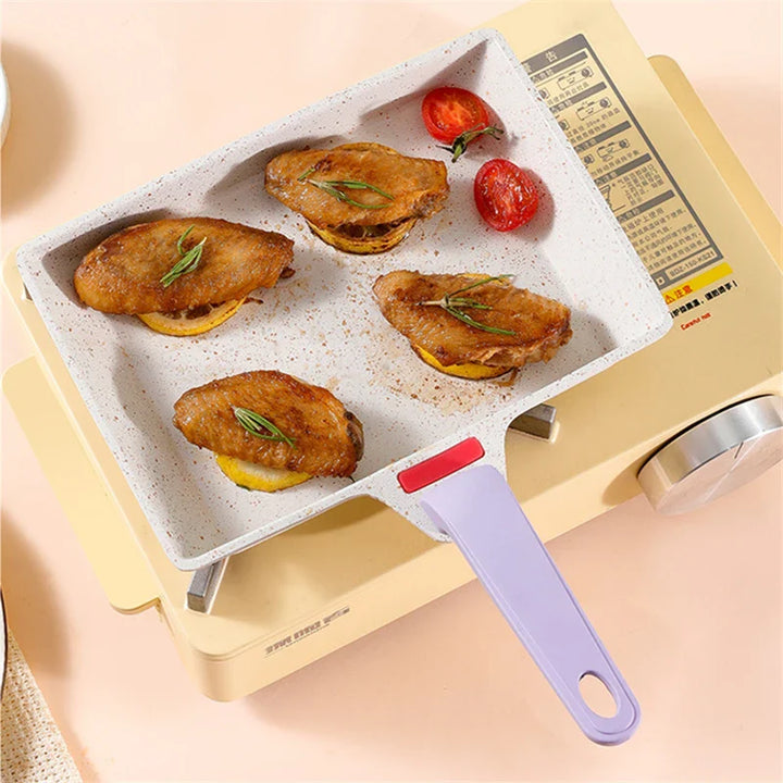 8" Aluminium Firkantet Non Stick Stekepanne Mini Pannekake Kjøkkenutstyr | Skanto