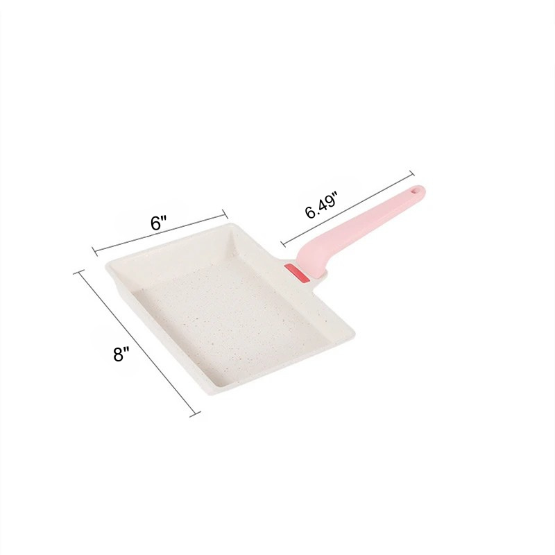8" Aluminium Firkantet Non Stick Stekepanne Mini Pannekake Kjøkkenutstyr | Skanto